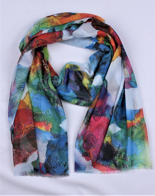 Alice & Lily printed scarf white Style : SC/4796WHT